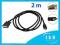 255~ KABEL HDMI 19PIN-DVI 2M GOLD v1.3b