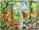 ZWIERZĘTA EUROPY - unikalne puzzle w ramce (FH17)