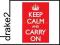 KEEP CALM AND CARRY ON (RED) [PLAKAT]