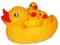 KACZKA KACZUSZKi ZABAWKI DO KĄPIELI 4szt