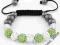 BRANSOLETKA SHAMBALLA  SWAROVSKI !!! KULE ZIELEŃ