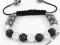 BRANSOLETKA SHAMBALLA  SWAROVSKI ! KULE CIEMNE