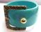 BRANSOLETKA Z KLAMRĄ TYPU BANGLE 007 MIĘTOWA