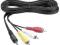 Kabel Jack 3,5mm 4pin - 3xRCA Cinch do Kamery 3m