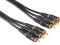 Kabel COMPONENT AUDIO 3xRCA - 3xRCA 2m GOLD HAMA