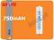 `1 Sanyo Eneloop AAA 1,2V 750 mAh HR-4UTGB