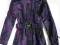 Płaszcz kurtka fiolet fioletowa czarna r. 146