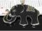 Naszyjnik słoń BAMBO czarny Vintage Japan style k3