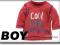NEXT WIOSNA T-SHIRT RED LITTLE BROTHER 9-12 M