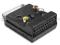 Adapter redukcja EURO wt./gn.EURO +3x RCA + Svideo