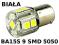 Żarówka LED Ba15s 9 SMD 5050 12V - Polecam -