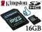 KINGSTON MICROSD 16GB SDHC CLASS 4 + ADAPTER SD