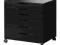IKEA ALEX Komoda na kółkach czarny