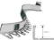 Profil aluminiowy podłogowy łukowy 15mm 2,5mb