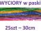 DRUCIKI KREATYWNE wyciory paski 25szt 30cm