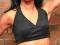 Top stanik pole dance fitness czarny bikini M/38