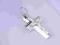 Krzyżyk srebrny, waga 1,0 g, wys. 2 cm