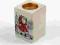 świecznik ceramiczny świąteczny kostka 10cm