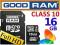 16GB KARTA PAMIECI GOODRAM MICRO CLASS 10 SDHC +AD