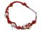 BRANSOLETA SKÓRA KULKI SHAMBALLA BALL SREBR  B0089