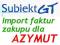 Azymut import faktur do Subiekt GT EPP Sfera
