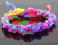 BRANSOLETKA PLECIONA NEONOWA  MULTICOLOR HIT