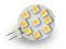 Żarówka 9 LED G4 SMD 5050 12V biała ciepła Talerz