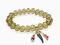 Bransoletka kryształki 3 zawieszki charms