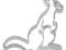Wykrojnik metalowy do ciastek KANGUR Wykrojnik metalowy do ciastek KANGUR