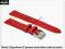 PASEK DO ZEGARKA 18 mm DILOY 364.18.4 CZERWONY (0