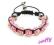 BRANSOLETKA SHAMBALLA 12 MM RÓŻOWA
