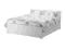 IKEA BRUSALI Rama łóżka/4 pojemniki 160x200cm biał