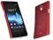 Rubber Case red etui Sony Xperia T LT30 + folia