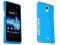 Etui Niebieskie Gel Sony Xperia T LT30 + folia