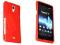 Czerwone etui GEL Sony Xperia T LT30 + folia