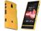 Żółty Mesh Rubber case Sony Xperia P LT22i + folia