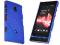 Blue Mesh Rubber case Sony Xperia P LT22i + folia