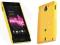 Mesh Rubber Case żółte etui Sony Xperia Sola +fol.