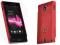 Mesh Rubber Case red etui Sony Xperia Sola + folia