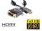 Kabel HDMI-DVI 3m Gold ekranowany 24+1 v 1.3b