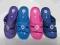 Klapki sandałki dziecięce dziewczęce granatowe 32