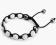 Bransoletka Shamballa Srebne kule Swarovski