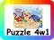 PUZZLE 4w1 KUBUŚ PUCHATEK RAVENSBURGER W KUFERKU