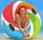 INTEX 58202 KOŁO DO PŁYWANIA PLAŻOWE UCHWYTY 119CM