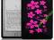 AMAZON KINDLE 4 KWIATKI CZARNY GUMOWY POKROWIEC