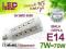 ŻARÓWKA E14 7W 36 SMD 5050 500lm LED PROMOCJA