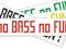 naklejka no BASS no FUN cult german jdm style 20cm