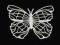 motyl motylek ażurowy ozdoba tektura