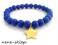 KOBALTOWA BRANSOLETKA LAPIS LAZULI GWIAZDA  kolory