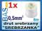 Drut srebrzony _ SREBRZANKA _ 0,5mm _ 8m